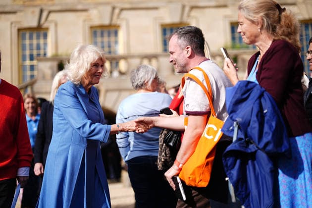 . 19 09 2026. United Kingdom. Queen Camilla attends The Queen s Reading Room Festival at Chatsworth House in Derbyshire, United Kingdom.  xPoolx xi-Imagesx IIM-27018-0006