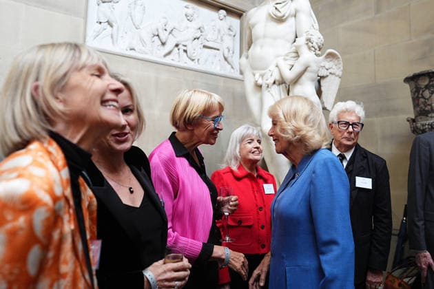 . 19 09 2026. United Kingdom. Queen Camilla attends The Queen s Reading Room Festival at Chatsworth House in Derbyshire, United Kingdom.  xPoolx xi-Imagesx IIM-27018-0015