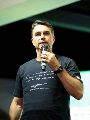 RECORD DATE NOT STATED Comicio Flavio Bolsonaro em Chapeco CHAPECO (SC), September 19, 2026 POLITICS CAMPAIGN Presidential candidate Flavio Bolsonaro visits the city of Chapeco, Santa Catarina, to campaign at the Plinio Arlindo de Nez Culture and Events Center this Saturday afternoon (19). IMAGO Isabela da Silva Santa Catarina Brasil Copyright: xIsabelaxdaxSilvax