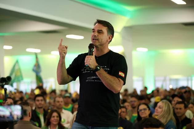 RECORD DATE NOT STATED Comicio Flavio Bolsonaro em Chapeco CHAPECO (SC), September 19, 2026 POLITICS CAMPAIGN Presidential candidate Flavio Bolsonaro visits the city of Chapeco, Santa Catarina, to campaign at the Plinio Arlindo de Nez Culture and Events Center this Saturday afternoon (19). IMAGO Isabela da Silva Santa Catarina Brasil Copyright: xIsabelaxdaxSilvax