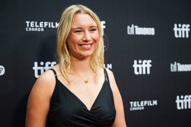 September 19, 2026, Toronto, On, Canada: Michaela Gosselin is pictured on the red carpet for Run Terry Run at the Toronto International Film Festival in Toronto, on Saturday, Sept. 19, 2026. Toronto Canada  - ZUMAc35_ 20260919_zaf_c35_096 Copyright: xLauraxProctorx