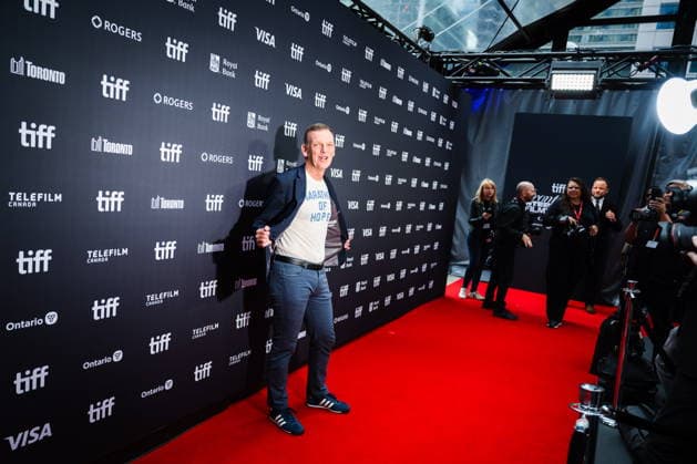 September 19, 2026, Toronto, On, Canada: Darrell Fox, brother of Terry Fox, is pictured on the red carpet for Run Terry Run at the Toronto International Film Festival in Toronto, on Saturday, Sept. 19, 2026. Toronto Canada  - ZUMAc35_ 20260919_zaf_c35_112 Copyright: xLauraxProctorx