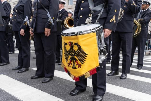 September 19, 2026, New York, New York, USA: Atmosphere as hundreds of participants and spectators attended during German-American Steuben parade on Fifth Avenue, Manhattan in New York, NY on September 19, 2026. New York USA  - ZUMAr339 20260919_znp_r339_002 Copyright: xLevxRadinx
