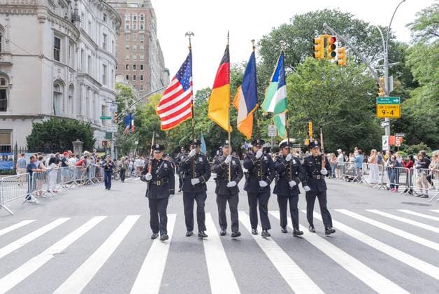 September 19, 2026, New York, New York, USA: Atmosphere as hundreds of participants and spectators attended during German-American Steuben parade on Fifth Avenue, Manhattan in New York, NY on September 19, 2026. New York USA  - ZUMAr339 20260919_znp_r339_008 Copyright: xLevxRadinx