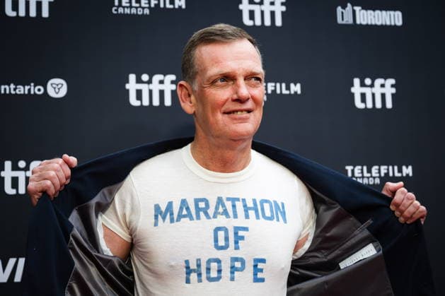 September 19, 2026, Toronto, On, Canada: Darrell Fox, brother of Terry Fox, is pictured on the red carpet for Run Terry Run at the Toronto International Film Festival in Toronto, on Saturday, Sept. 19, 2026. Toronto Canada  - ZUMAc35_ 20260919_zaf_c35_161 Copyright: xLauraxProctorx