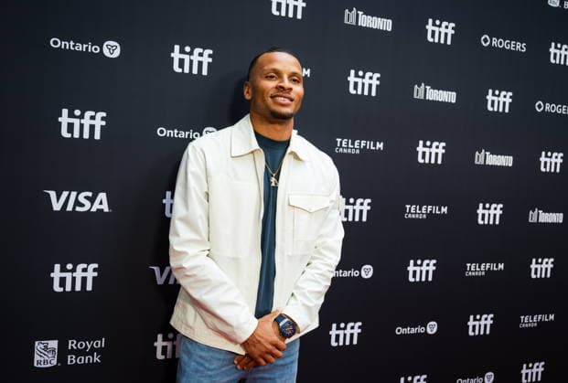 September 19, 2026, Toronto, On, Canada: Andre De Grasse is pictured on the red carpet for Run Terry Run at the Toronto International Film Festival in Toronto, on Saturday, Sept. 19, 2026. Toronto Canada  - ZUMAc35_ 20260919_zaf_c35_162 Copyright: xLauraxProctorx