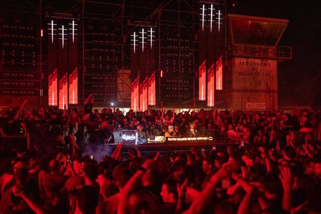 September 19, 2026, Maia, Portugal: Tamer Malki and Rami Abousabe members of the electronic music duo Bedouin perform during the second edition of Bloom Festival 2026 at Maia Airfield. Second edition of Bloom Festival 2026 held at Maia Airfield, near Porto, Portugal, on 18 and 19 September 2026. The electronic music festival featured performances across multiple stages from national and international artists, including The Blaze, Bedouin, Seth Troxler, DJ Vibe, Bora Uzer, Louie Vega, NTO, Dennis Cruz and Xinobi. The event combined live performances, visual production and sunrise sessions, attracting electronic music fans to Maia Airfield over two days of programming. Maia Portugal  - ZUMAs197 20260919_aaa_s197_379 Copyright: xDiogoxBaptistax