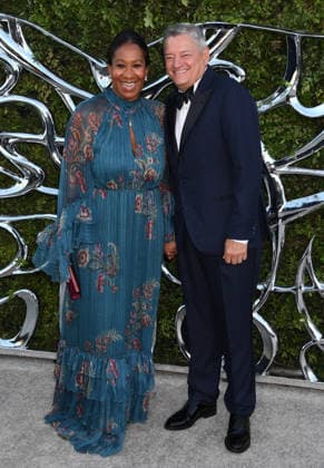 LOS ANGELES, CA - SEPTEMBER 19: Nicole Avant and Ted Sarandos at the opening night of the Lucas Museum of Narrative Art in Los Angeles, California on September 19, 2026. Copyright: xJeffreyxMayer MediaPunchx