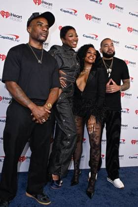 iHeartRadio Music Festival, night 2 Arrivals for the iHeartRadio Music Festival, night 2 at T-Mobile arena. 19 Sep 2026 Pictured: (L-R) Charlamagne Tha God, Loren Lorosa, Jess Hilarious and DJ Envy.  Copyright: xThexMegaxAgencyxMBS MEGAx