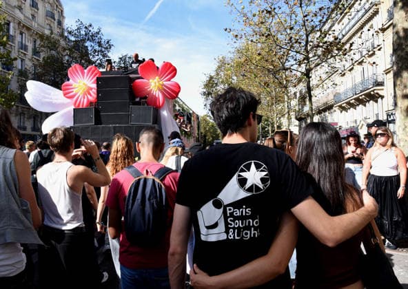 RECORD DATE NOT STATED 2026 Techno Parade - Paris Atmosphere during Techno Parade 2026 in Paris, France on September 19, 2026. Photo by Alain Apaydin ABACAPRESS Paris France  Copyright: xApaydinxAlain ABACAx