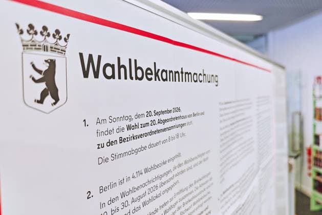 Berlin, Germany, September 20, 2026 2026 House of Representatives Election in the Capital A Berlin polling place for the House of Representatives election Copyright: xdtsxNachrichtenagenturx dts_135333