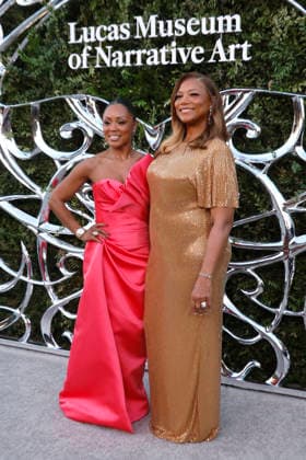 September 19, 2026, Los Angeles, California, USA: (L-R) Eboni Nichols and Queen Latifah at the Lucas Museum of Narrative Art Opening Night at the Lucas Museum of Narrative Art on Saturday September 19, 2026 in Los Angeles, California. BURT HARRIS BNS PI Los Angeles USA  - ZUMAp124 20260919_zaa_p124_109 Copyright: xBurtxHarrisx