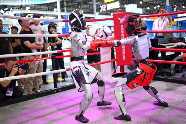2026 WMC Held in Hefei HEFEI, CHINA - SEPTEMBER 20, 2026 - The audience visited the robot boxing competition at the 2026 World Manufacturing Convention at Binhu International Convention Center in Hefei, Anhui Province, China on September 20, 2026. Hefei Anhui China  Copyright: xCFOTOx i1789926043258