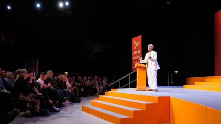 Liberal Democrat Autumn Conference 2026 on Sunday 20 September 2026 Daisy Cooper, Deputy Leader Of The Liberal Democrats And Mp For St Albans addresses the Liberal Democrat Autumn Conference 2026 on Sunday 20 September 2026 at Brighton Centre, Brighton. ., Credit:Julie Edwards Avalon  Copyright: xJuliexEdwardsx xAvalonx 1136696260