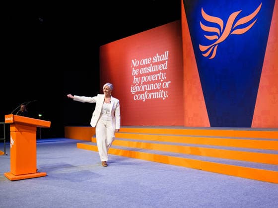 Liberal Democrat Autumn Conference 2026 on Sunday 20 September 2026 Daisy Cooper, Deputy Leader Of The Liberal Democrats And Mp For St Albans addresses the Liberal Democrat Autumn Conference 2026 on Sunday 20 September 2026 at Brighton Centre, Brighton. ., Credit:Julie Edwards Avalon  Copyright: xJuliexEdwardsx xAvalonx 1136696284