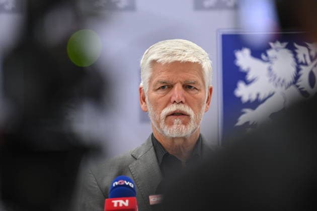 Czech President Petr Pavel speaks with journalists before his departure for UN General Assembly session in USA in Prague, Czech Republic, September 20, 2026. (CTKxPhoto MichaelaxRihova) CTKPhotoP2026092003576  CTKPhotoP2026092003576
