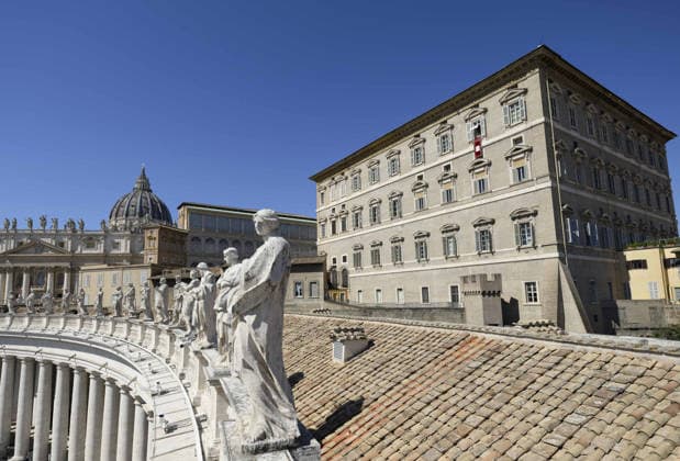 Pope Leo XIV Leads The Angelus Prayer - Vatican Pope Leo XIV leads the angelus prayer from the window of his apartments at the Apostolic palace at the Vatican on September 20, 2026. Photo by (EV) Simone Risoluti Vatican Media ABACAPRESS.COM Rome Vatican (or Holy See)  Copyright: xABACAx