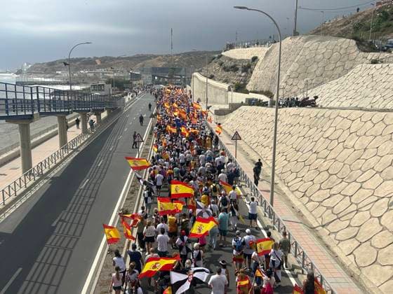 Hundreds of Ceuta residents march toward Tarajal in defense of the city’s Spanish identity and its border Hundreds of Ceuta residents during a demonstration in defense of the city’s Spanish identity and its border, on September 20, 2026, in Ceuta, Spain. Hundreds of Ceuta residents participated in a march organized by the Provincial Federation of Neighborhood Associations (FPAV) to defend the city’s Spanish identity and protect its territory. In parallel with the FPAV’s mobilization, a motorcycle rally was organized at the same timethat also ended at the Tarajal border. SEPTEMBER 20, 2026 MIGRATION CRISIS Gabriela Sardá Nún Ceuta Ceuta, Spain  Copyright: xGabrielaxSardaxNunezx 7787935