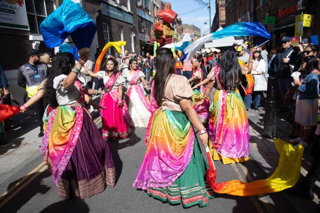 Brick lane Festival 2026 at Brick Lane, London, UK - Sunday 20 September 2026 Performers take part in a parade as part of the Annual Brick lane Festival 2026 in Brick Lane, London, England, UK on Sunday 20 September, 2026., Credit:Justin Ng Avalon UK, England, London, Brick Lane Copyright: xJustinxNgx xAvalonx 1136716801