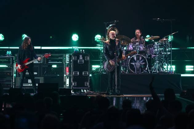 Smashing Pumpkins inside for iHeartRadio Music Festival Presented by Capital One 2026 - SAT, T-Mobile Arena, Las Vegas, NV, September 19, 2026. Photo By: JA Everett Collection iHeartRadio Music Festival Presented by Capital One 2026 - SAT PUBLICATIONXNOTxINxCANxCHNxFRAxITAxJPNxNORxPOLxRUSxESPxUKxUSA