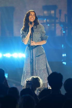 Singer Stella Lefty performs on stage during the iHeartRadio Music Festival Concerts at T-Mobile Arena in Las Vegas, Nevada on Saturday, September 19, 2026.  LAV20260919029 JAMESxATOA