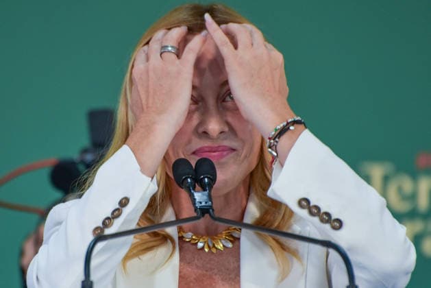 September 20, 2026, Rome, Rome, Italy: Prime Minister of Italy and Fratelli d Italia politician Giorgia Meloni speaks at the Fenix event organized by GioventÃ¹ Nazionale in Rome on September 20, 2026. Rome Italy - ZUMAn299 20260920_zip_n299_045 Copyright: xVincenzoxNuzzolesex