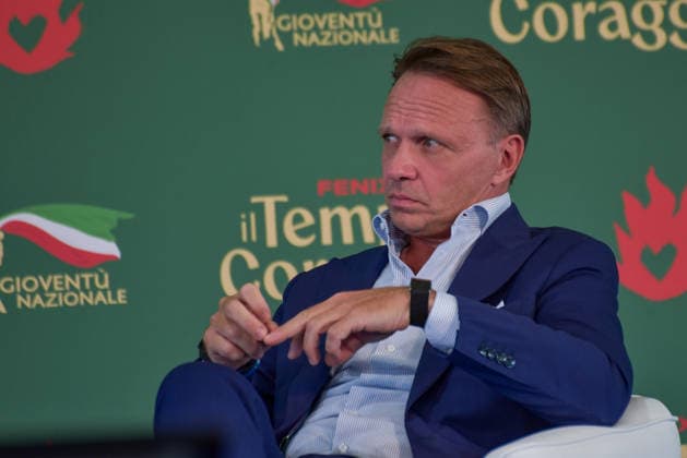 September 20, 2026, Rome, Rome, Italy: Minister of Agriculture, Food Sovereignty and Forestry and Fratelli d Italia politician Francesco Lollobrigida attends the Fenix event organized by GioventÃ¹ Nazionale in Rome on September 20, 2026. Rome Italy - ZUMAn299 20260920_zip_n299_049 Copyright: xVincenzoxNuzzolesex