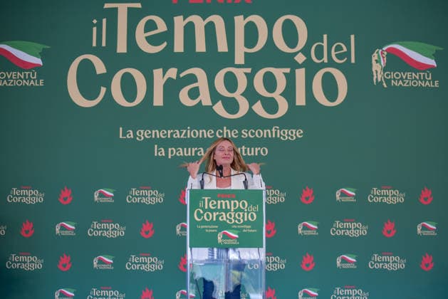 September 20, 2026, Rome, Rome, Italy: Prime Minister of Italy and Fratelli d Italia politician Giorgia Meloni speaks at the Fenix event organized by GioventÃ¹ Nazionale in Rome on September 20, 2026. Rome Italy - ZUMAn299 20260920_zip_n299_050 Copyright: xVincenzoxNuzzolesex