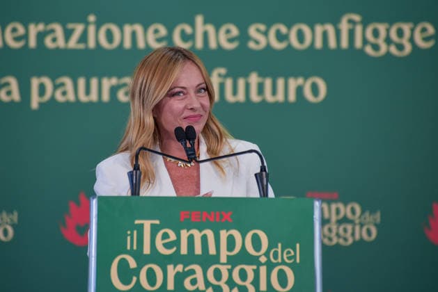 September 20, 2026, Rome, Rome, Italy: Prime Minister of Italy and Fratelli d Italia politician Giorgia Meloni speaks at the Fenix event organized by GioventÃ¹ Nazionale in Rome on September 20, 2026. Rome Italy - ZUMAn299 20260920_zip_n299_052 Copyright: xVincenzoxNuzzolesex
