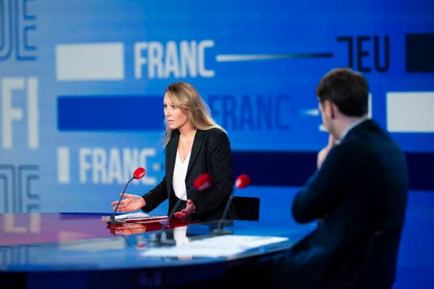 Marion Marechal Le Pen on Franc-Jeu - Paris Marion Marechal Le Pen during an interview for Franc Jeu on France 2 channel in Paris, France on September 20, 2026. Photo by Eliot Blondet ABACAPRESS.COM Paris France France  Copyright: xBlondetxEliot ABACAx