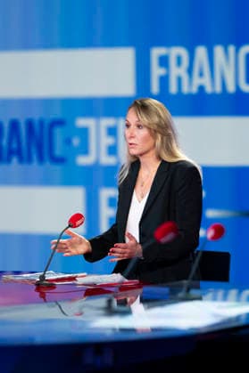 Marion Marechal Le Pen on Franc-Jeu - Paris Marion Marechal Le Pen during an interview for Franc Jeu on France 2 channel in Paris, France on September 20, 2026. Photo by Eliot Blondet ABACAPRESS.COM Paris France France  Copyright: xBlondetxEliot ABACAx