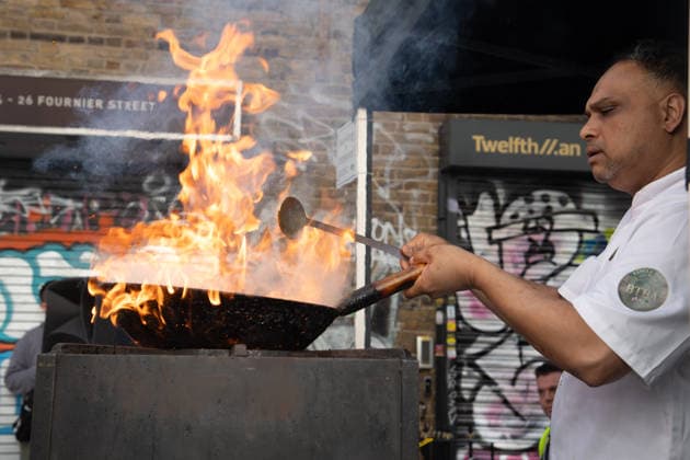 Brick lane Festival 2026 at Brick Lane, London, UK - Sunday 20 September 2026 Chef Atik Rahman makes gunpowder curry at the Annual Brick lane Festival 2026 in Brick Lane, London, England, UK on Sunday 20 September, 2026., Credit:Justin Ng Avalon UK, England, London, Brick Lane Copyright: xJustinxNgx xAvalonx 1136745828