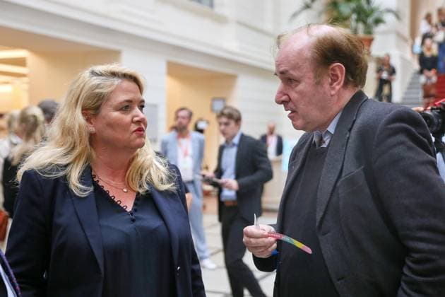 Berlin, Germany, September 20, 2026 Berlin House of Representatives Election, 2026 AfD lead candidate Kristin Brinker and Gottfried Curio, AfD Copyright: xdtsxNachrichtenagenturx dts_135359