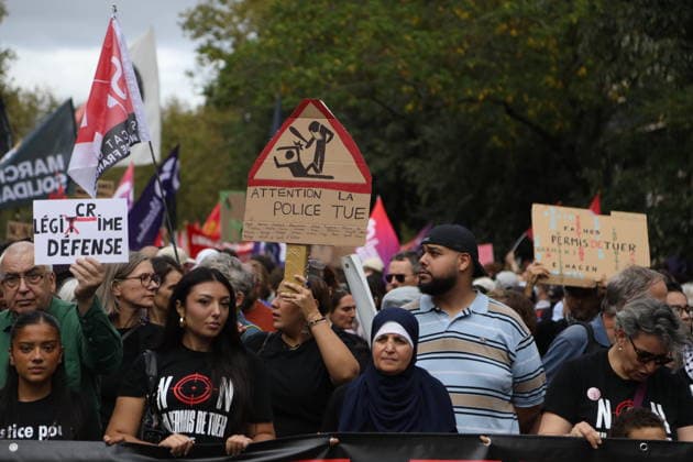 Protest against proposed police law in Paris PARIS, FRANCE - SEPTEMBER 20: Thousands protest against proposed police law that will legitimate use of violence for police and gendarmes in Paris, France on September 20, 2026. Mohamad Salaheldin Abdelghani Alsayed Anadolu Paris France. Editorial use only. Please get in touch for any other usage.  Copyright: x2026xAnadoluxMohamadxSalaheldinxAbdelghanixAlsayedx