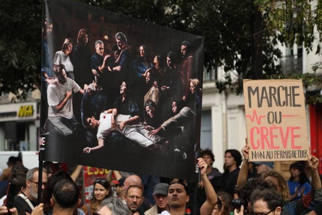 Protest against proposed police law in Paris PARIS, FRANCE - SEPTEMBER 20: Thousands protest against proposed police law that will legitimate use of violence for police and gendarmes in Paris, France on September 20, 2026. Mohamad Salaheldin Abdelghani Alsayed Anadolu Paris France. Editorial use only. Please get in touch for any other usage.  Copyright: x2026xAnadoluxMohamadxSalaheldinxAbdelghanixAlsayedx