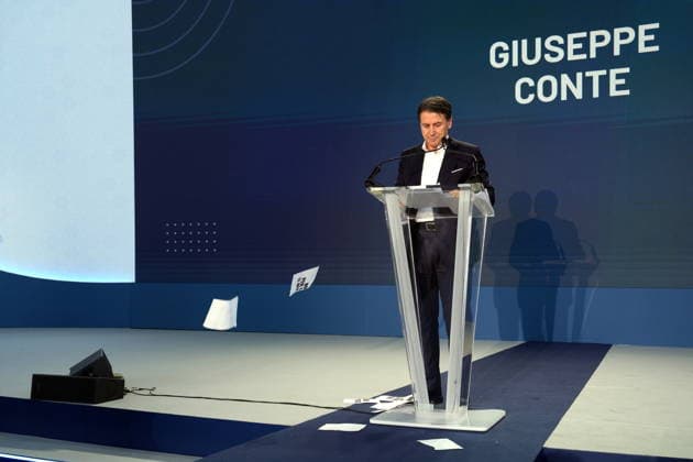 IPA88764287 - Milan, September 20, 2026: Nova Parola event at the Italia dei 5 Stelle —closing remarks by Giuseppe Conte  Copyright: xDuilioxPiaggesix xDuilioxPiaggesix IPA88764287