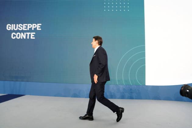 IPA88764336 - Milan, September 20, 2026: Nova Parola Event at Italia dei 5 Stelle —Closing Remarks by Giuseppe Conte  Copyright: xDuilioxPiaggesix xDuilioxPiaggesix IPA88764336