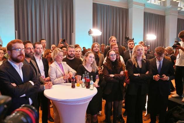Berlin, Germany, September 20, 2026 Berlin House of Representatives Election 2026 Party supporters react to the 6:00 p.m. projections from ARD and ZDF Copyright: xdtsxNachrichtenagenturx dts_135386