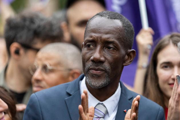 Demonstration Against Police Violences and Impunity - Paris Bally Bagayoko, LFI mayor of Saint Denis takes part in a march against the bill dubbed the permis de tuer (license to kill), which would grant police and gendarmes a presumption of legitimate self-defence when using firearms, called by a coalition including Amnesty International France, the Ligue des droits de l Homme (Human Rights League) and the SAVE collective, in Paris, on September 20, 2026.Photos by Jeremy Paoloni ABACAPRESS.COM Paris France  Copyright: xPaolonixJeremy ABACAx