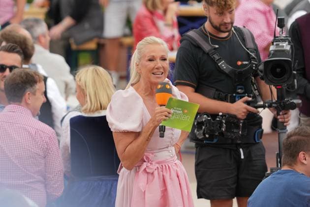 ZDF Fernsehgarten 2026: Andrea Kiwi Kiewel on ZDF Fernsehgarten with the theme Oktoberfest on September 20, 2026, in Mainz, Rhineland-Palatinate, ZDF Fernsehgarten