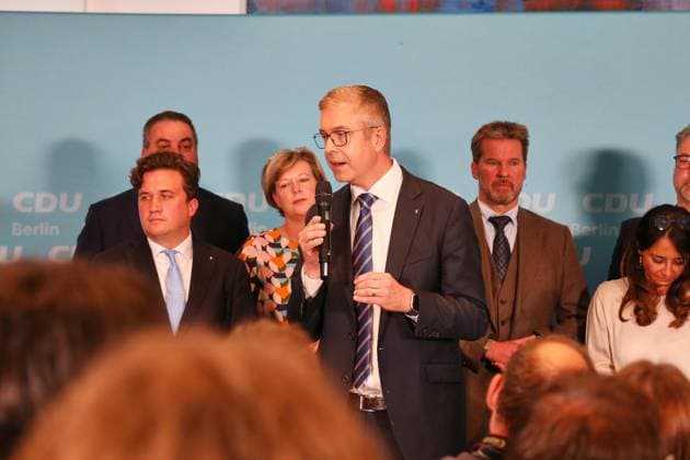 Berlin, Germany, September 20, 2026 Berlin House of Representatives 2026 Election Stefan Evers at the CDU election party Copyright: xdtsxNachrichtenagenturx dts_135406
