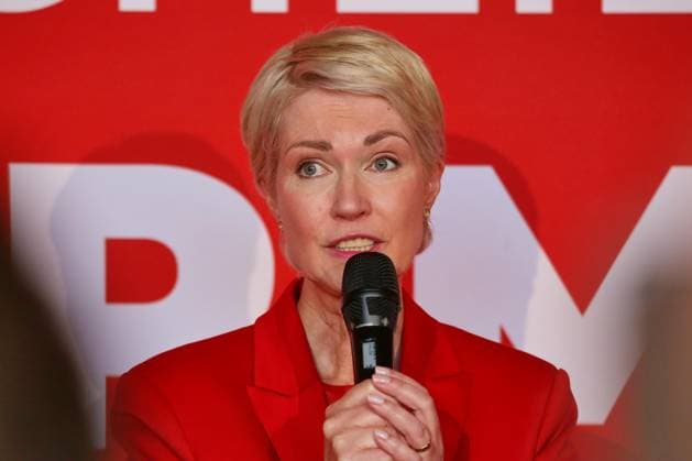 Schwerin, Mecklenburg-Western Pomerania, Germany, September 20, 2026 Orangery at Schwerin Castle SPD election party for the 2026 state election in Mecklenburg-Western Pomerania Manuela Schwesig at the SPD election party Copyright: xdtsxNachrichtenagenturx dts_135424