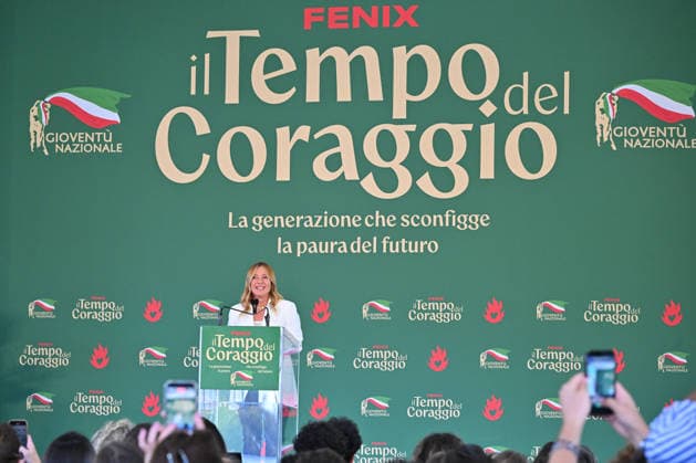 IPA88768838 - Giorgia Meloni (Italian Prime Minister) attends the Fenix ??event - The Time of Courage, organized by Gioventu Nazionale, the youth wing of the Italian political party Fratelli d Italia — at the Laghetto dell Eur on September 20, 2026, in Rome, Italy (Credit: Roberto Bettacchi)  Copyright: xRobertoxBettacchi LiveMediax xRobertoxBettacchi LiveMediax IPA88768838