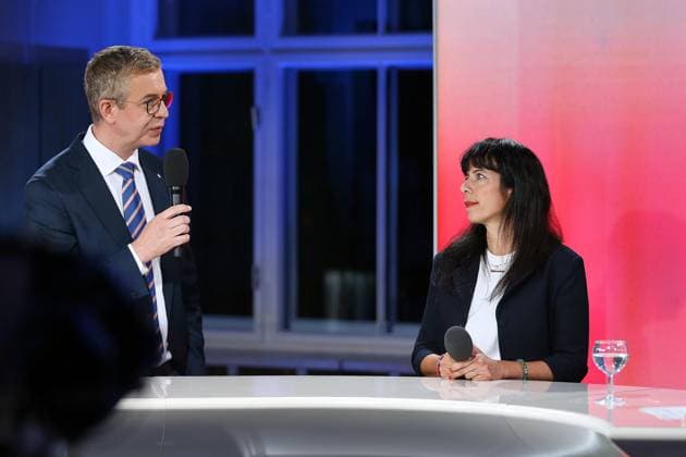Berlin, Germany, September 20, 2026 Berlin House of Representatives 2026 Election Stefan Evers, CDU, and Elif Eralp, The Left Copyright: xdtsxNachrichtenagenturx dts_135445