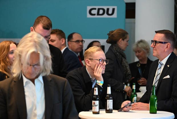 CDU election night event in Berlin BERLIN, GERMANY - SEPTEMBER 20: CDU lead candidate Stefan Evers and party members follow the election results at the Berlin House of Representatives in Berlin, Germany, on September 20, 2026. Volodymyr Sindieiev Anadolu Berlin Germany. Editorial use only. Please get in touch for any other usage.  Copyright: x2026xAnadoluxVolodymyrxSindieievx