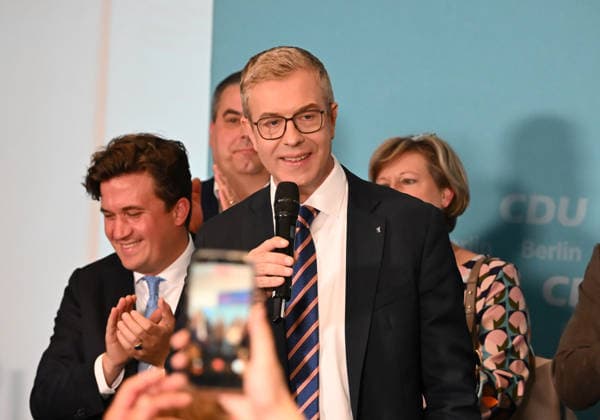 CDU election night event in Berlin BERLIN, GERMANY - SEPTEMBER 20: CDU lead candidate Stefan Evers and party members follow the election results at the Berlin House of Representatives in Berlin, Germany, on September 20, 2026. Volodymyr Sindieiev Anadolu Berlin Germany. Editorial use only. Please get in touch for any other usage.  Copyright: x2026xAnadoluxVolodymyrxSindieievx
