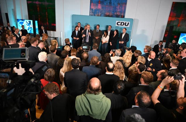CDU election night event in Berlin BERLIN, GERMANY - SEPTEMBER 20: CDU lead candidate Stefan Evers and party members follow the election results at the Berlin House of Representatives in Berlin, Germany, on September 20, 2026. Volodymyr Sindieiev Anadolu Berlin Germany. Editorial use only. Please get in touch for any other usage.  Copyright: x2026xAnadoluxVolodymyrxSindieievx