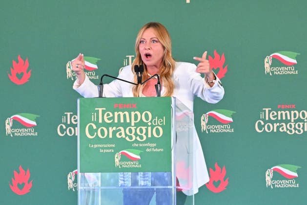 IPA88769065 - Giorgia Meloni (Italian Prime Minister) attends the Fenix ??event - The Time of Courage, organized by Gioventu Nazionale, the youth wing of the Italian political party Fratelli d Italia — at the Laghetto dell Eur on September 20, 2026, in Rome, Italy (Credit: Roberto Bettacchi)  Copyright: xRobertoxBettacchi LiveMediax xRobertoxBettacchi LiveMediax IPA88769065