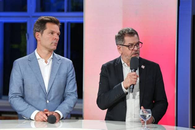 Berlin, Germany, September 20, 2026 Berlin House of Representatives 2026 Election Steffen Krach (SPD) and Werner Graf (Greens) Copyright: xdtsxNachrichtenagenturx dts_135464
