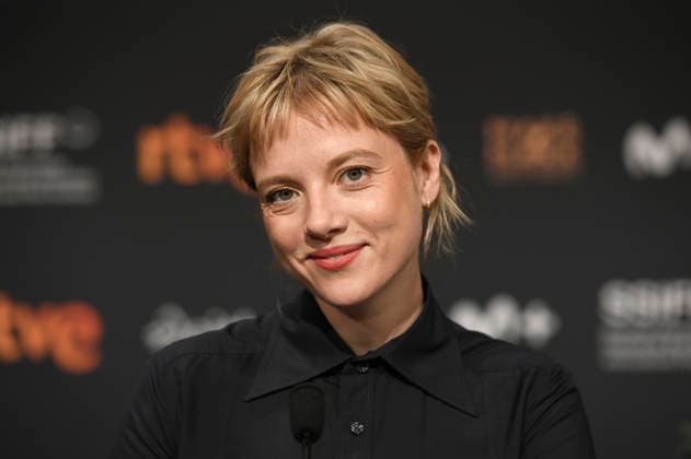 Jella Haase at the press conference for the film *Krux* at the 74th San Sebastián International Film Festival (Festival Internacional de Cine de San Sebastián) at the Kursaal in San Sebastián, September 20, 2026 Foto:xC.xNiehausx xFuturexImagex krux_6909